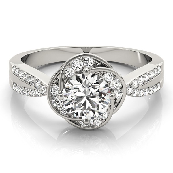 4 Prong Natural Diamond  Engagement Ring