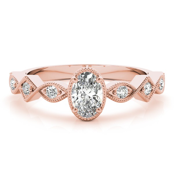 4 Prong Natural Diamond  Engagement Ring