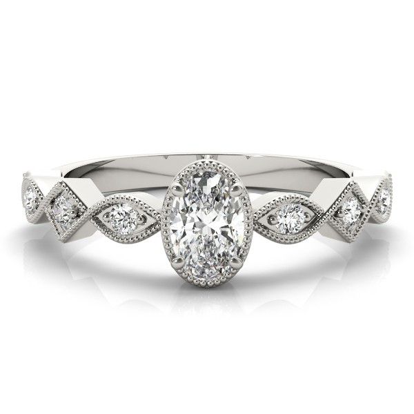 4 Prong Natural Diamond  Engagement Ring