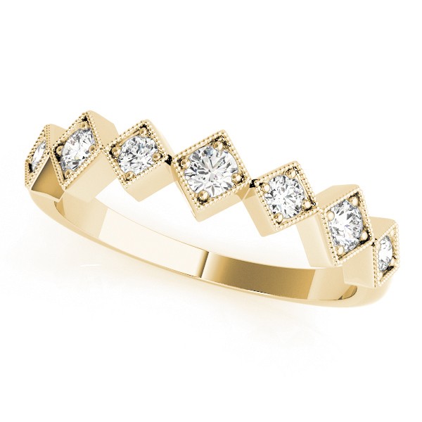 Aldrenna Lab-Created Diamond Bezel Set  Wedding Ring