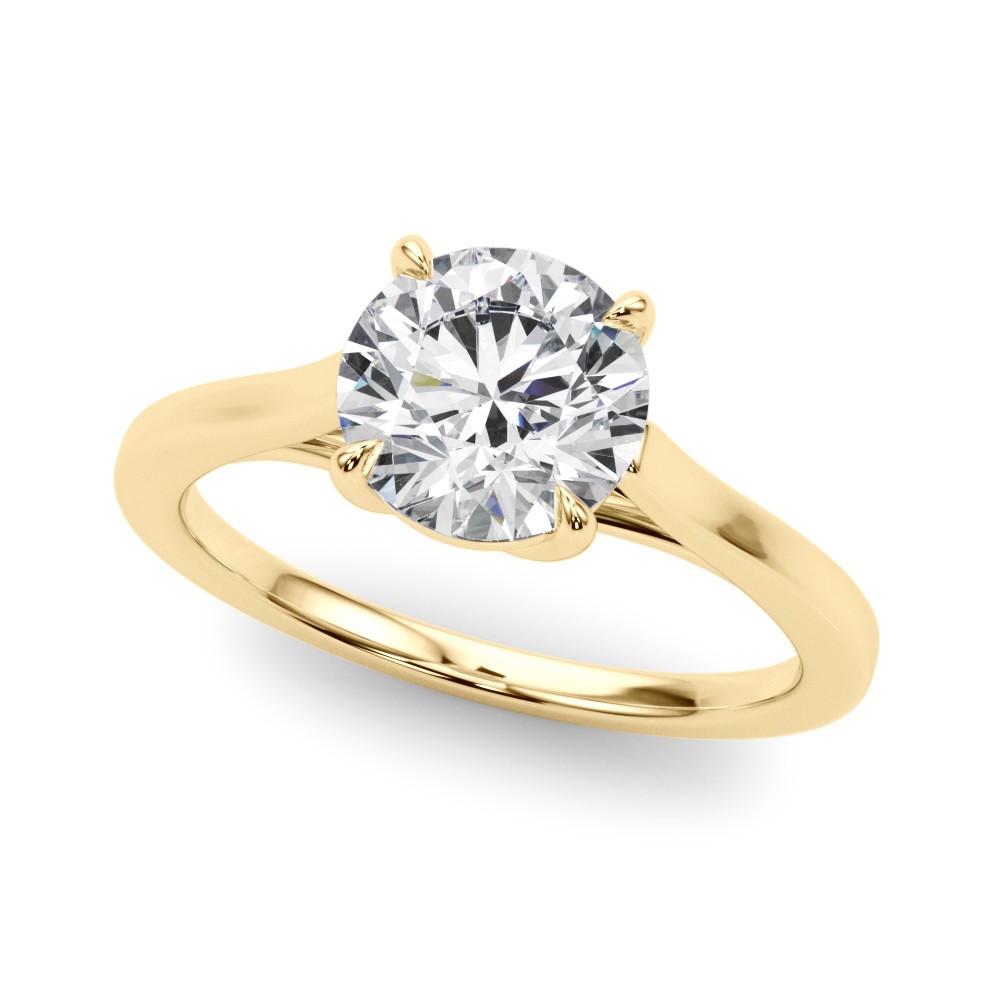 Marli Natural Diamond 4 Prong  Engagement Ring
