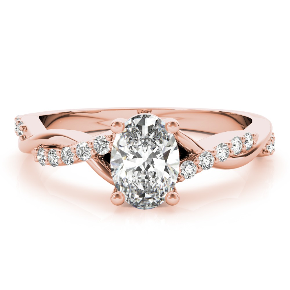 4 Prong Natural Diamond  Engagement Ring