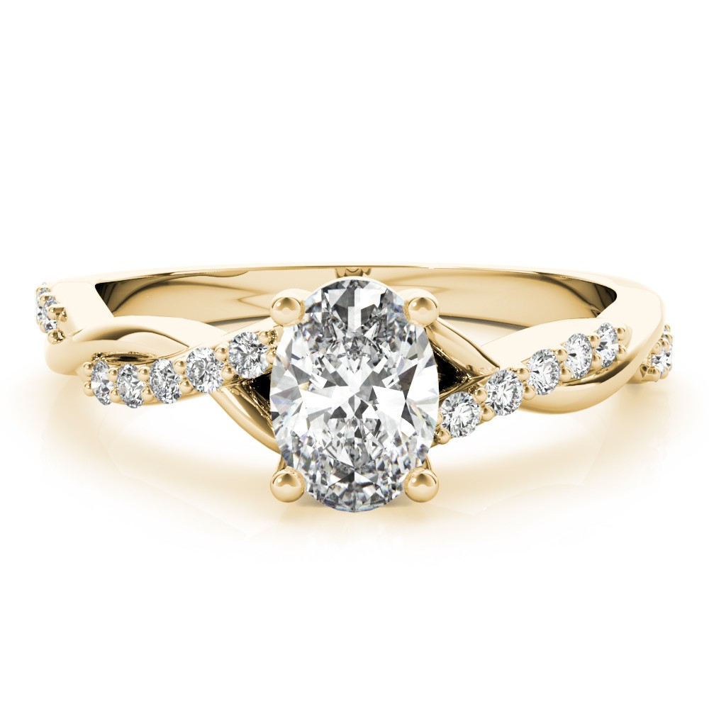 4 Prong Natural Diamond  Engagement Ring