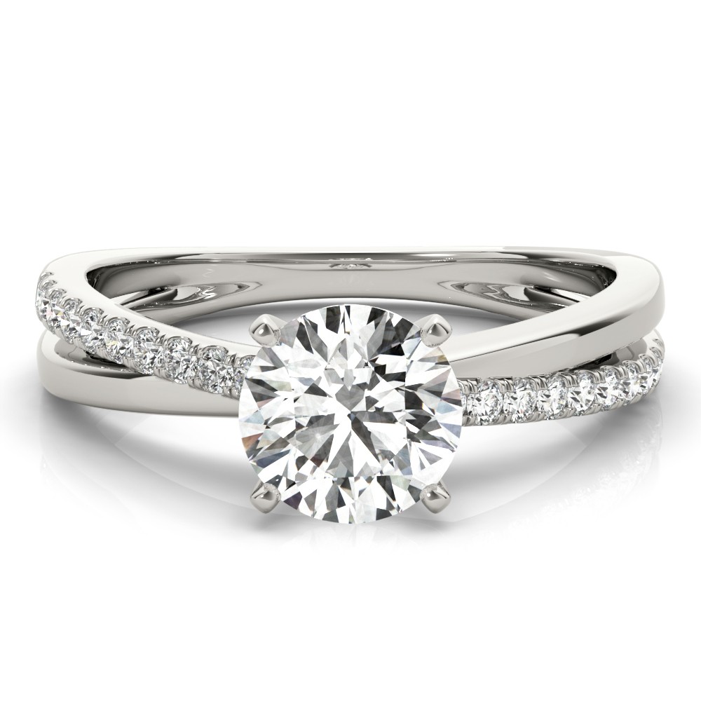 4 Prong Natural Diamond  Engagement Ring