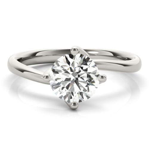 4 Prong Natural  Diamond Ring