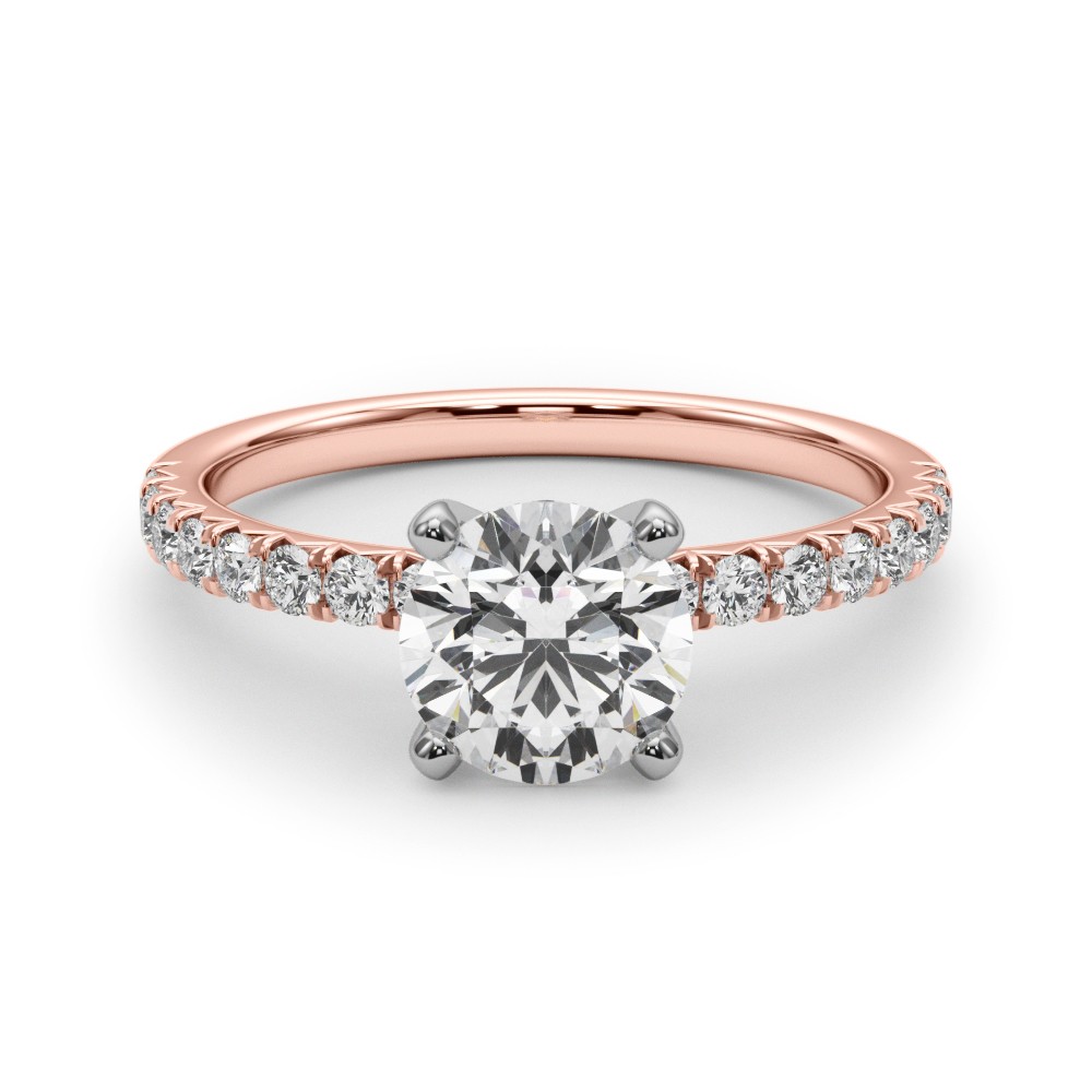 Shaila Natural Diamond 4 Prong  Engagement Ring