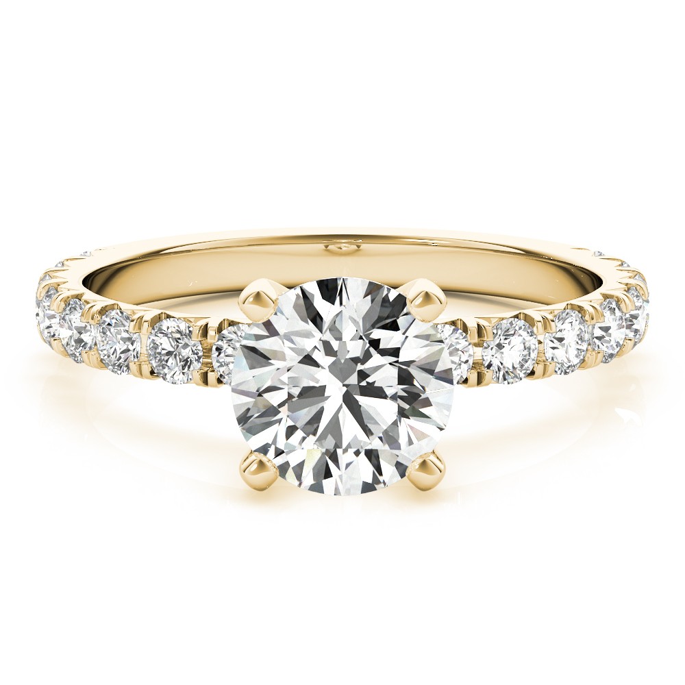 Nirosha Natural Diamond 4 Prong  Engagement Ring