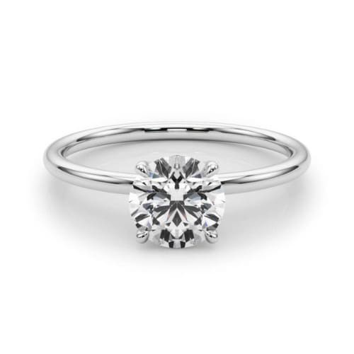4 Prong Natural Diamond  Engagement Ring