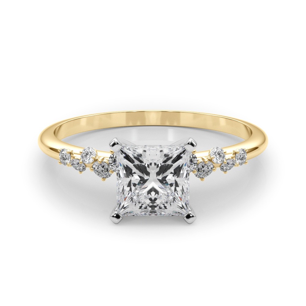 Zeno Natural Diamond 4 Prong  Engagement Ring