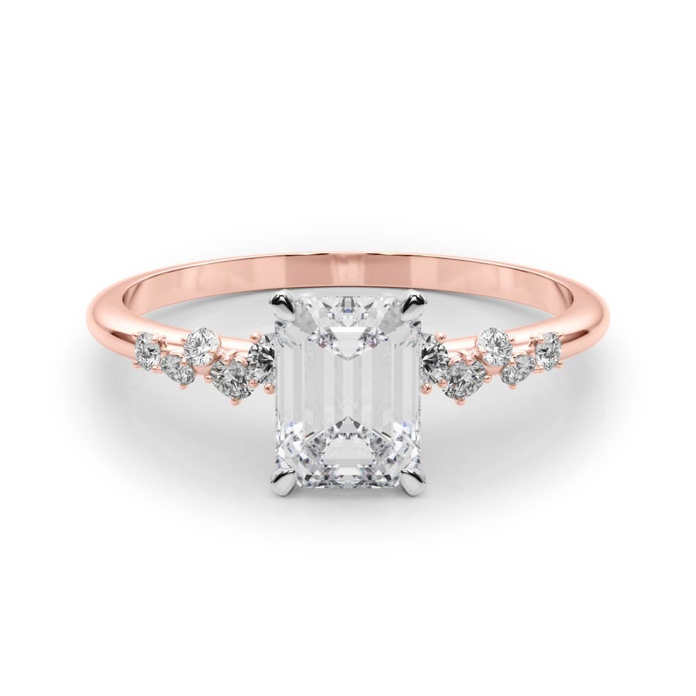 Zeno Natural Diamond 4 Prong  Engagement Ring