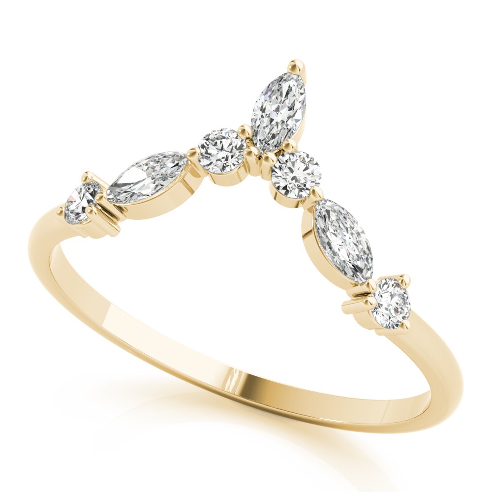 Xolani Natural Diamond Prong Setting  Wedding Ring