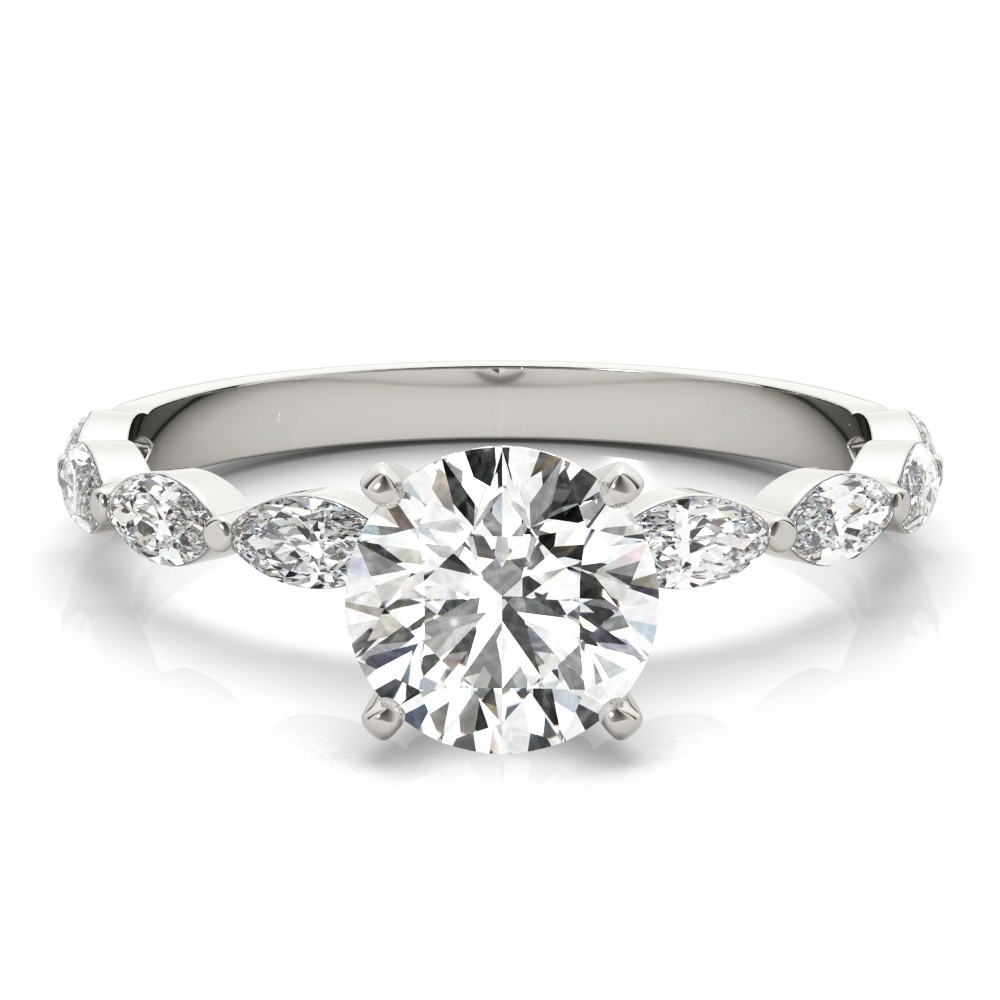 4 Prong Lab-Created Diamond  Engagement Ring