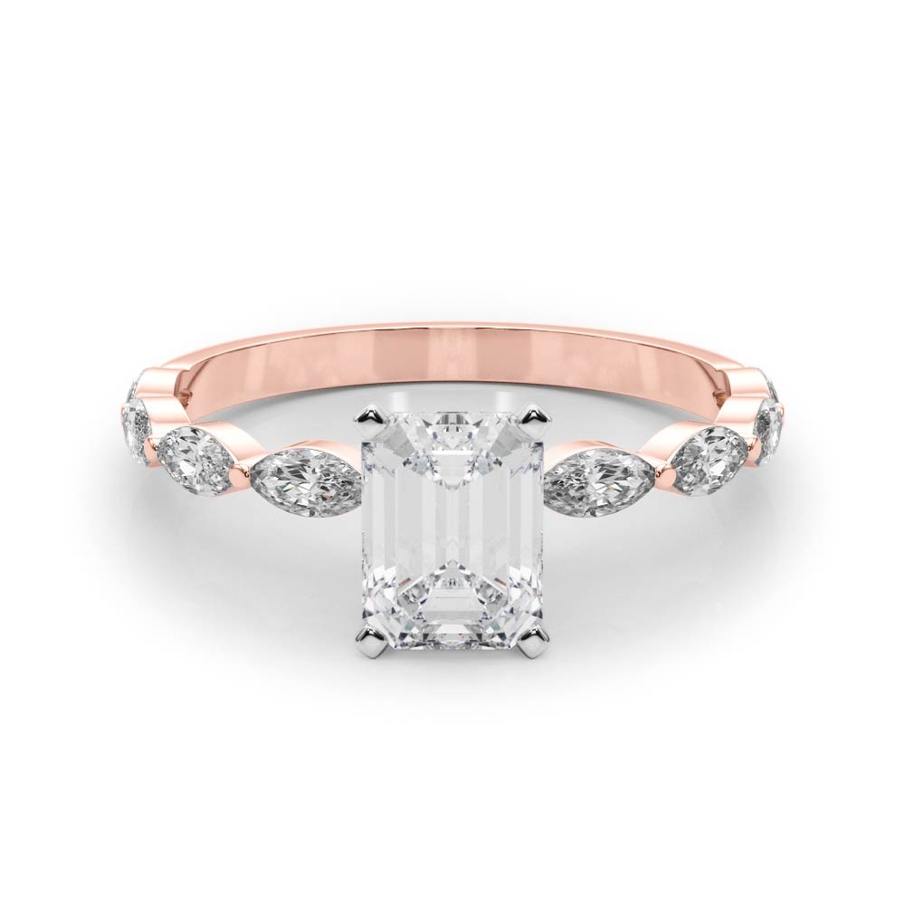 Livisa Natural Diamond 4 Prong  Engagement Ring