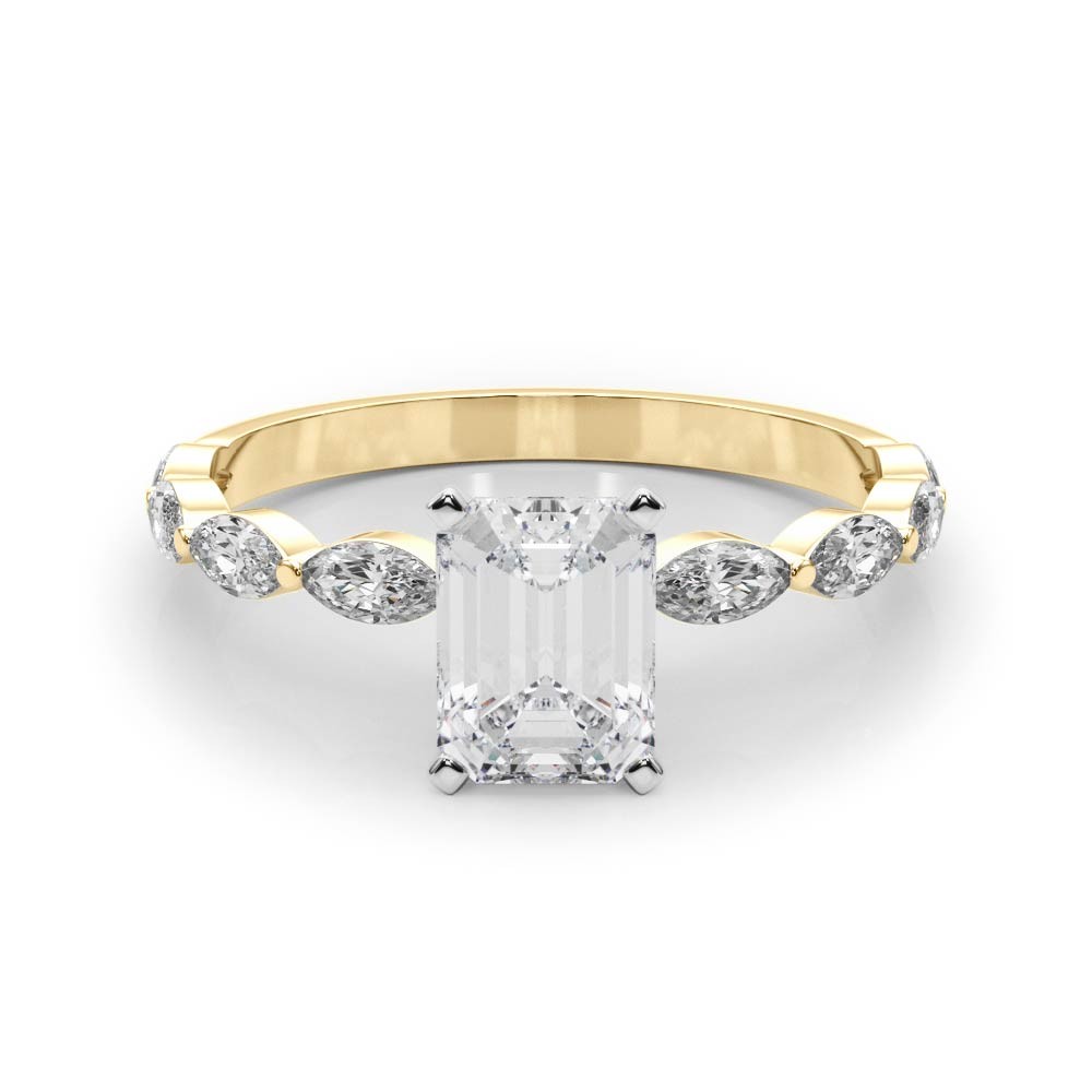 Livisa Natural Diamond 4 Prong  Engagement Ring