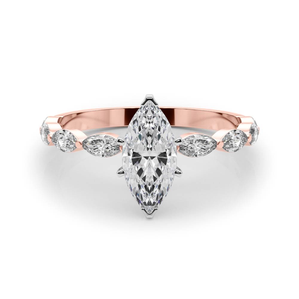 6 Prong Lab-Created Diamond  Engagement Ring