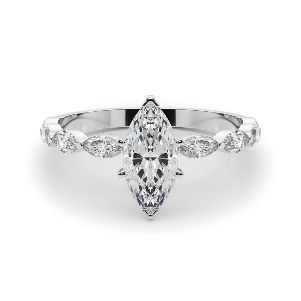 6 Prong Lab-Created Diamond  Engagement Ring