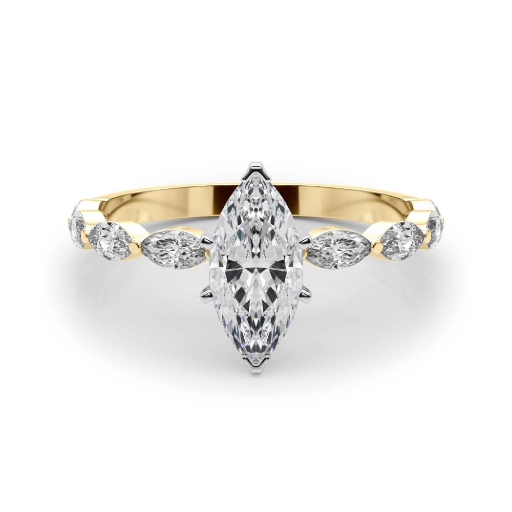 6 Prong Lab-Created Diamond  Engagement Ring