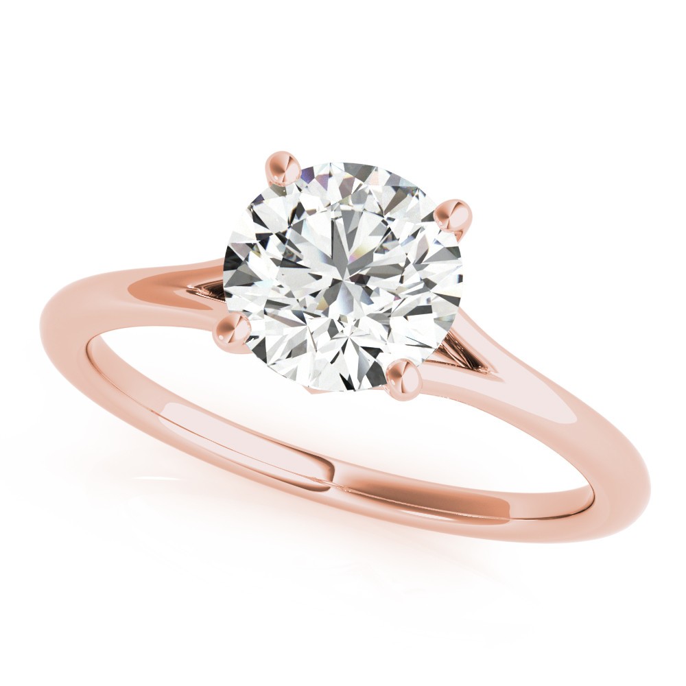 Melodie Natural Diamond 4 Prong  Engagement Ring
