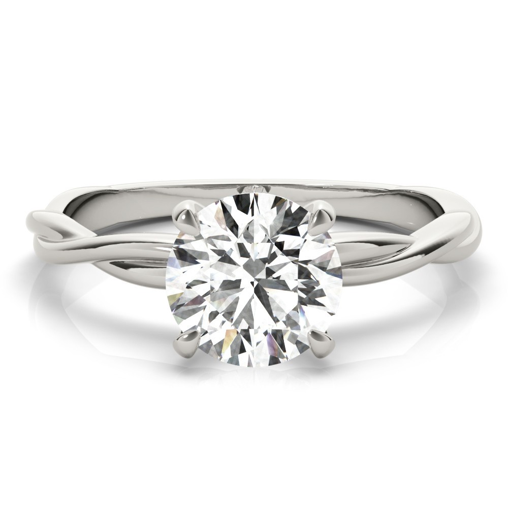 4 Prong Natural Diamond  Engagement Ring
