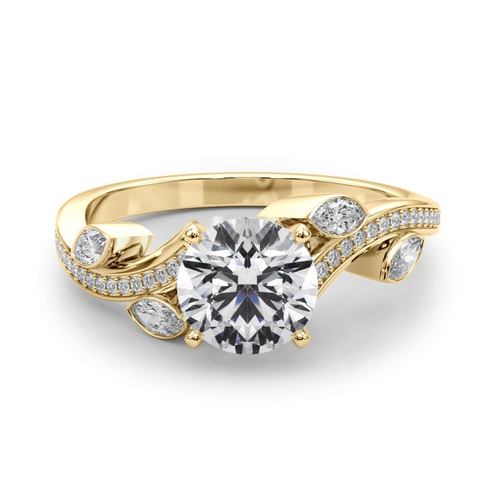 Jessyna Natural Diamond 4 Prong  Engagement Ring