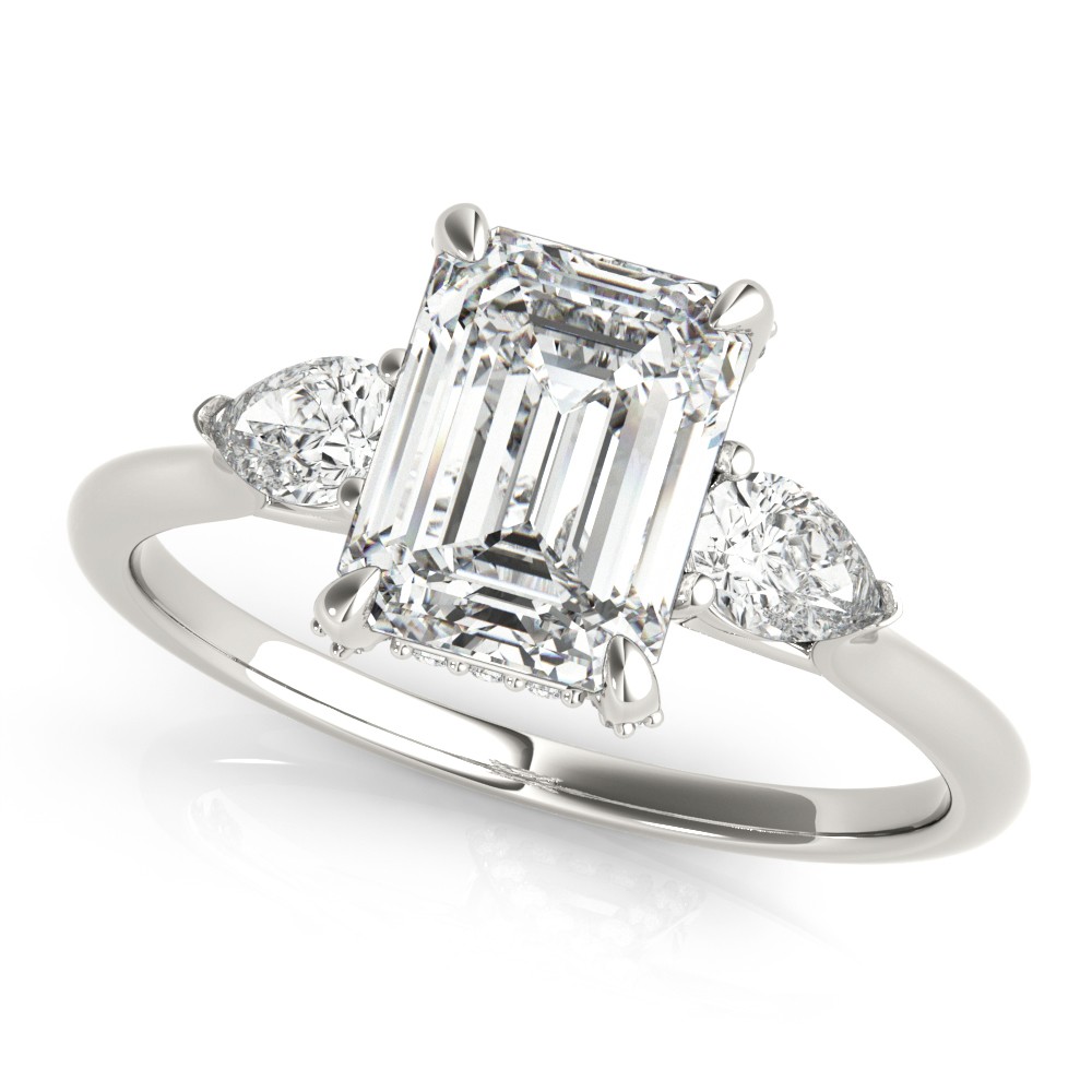 4 Prong Set Lab-Created Diamond  Engagement Ring