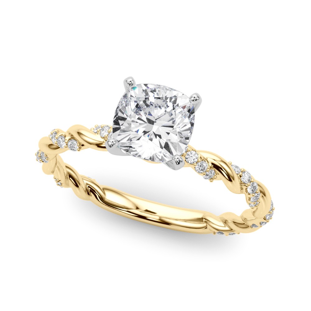 Zyir Lab-Created Diamond 4 Prong Setting  Engagement Ring