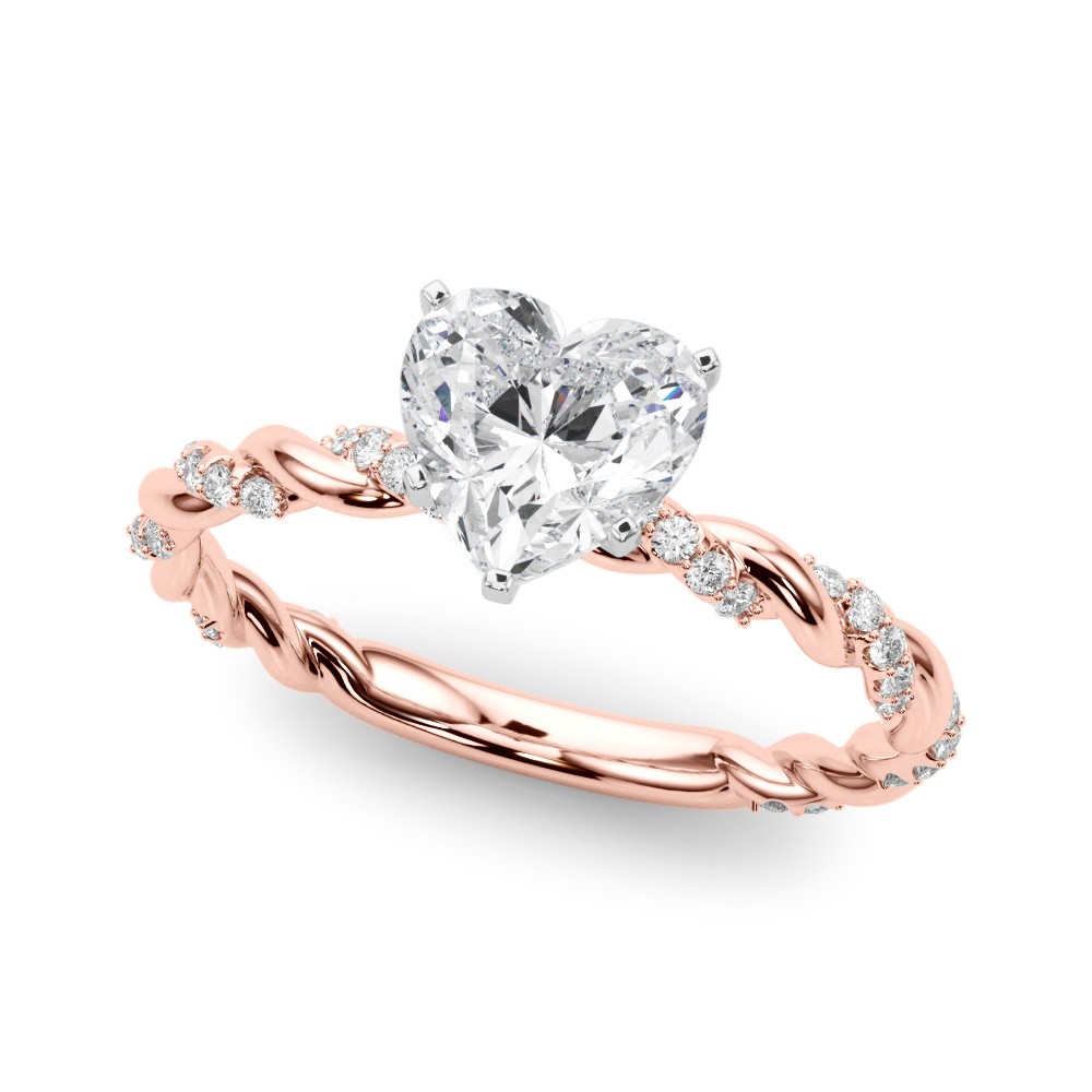 Zaviyar Lab-Created Diamond 5 Prong Setting  Engagement Ring