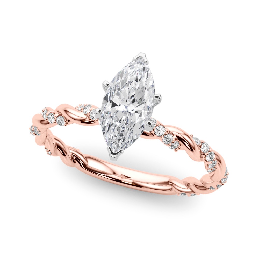 Zade Lab-Created Diamond 6 Prong Setting  Engagement Ring