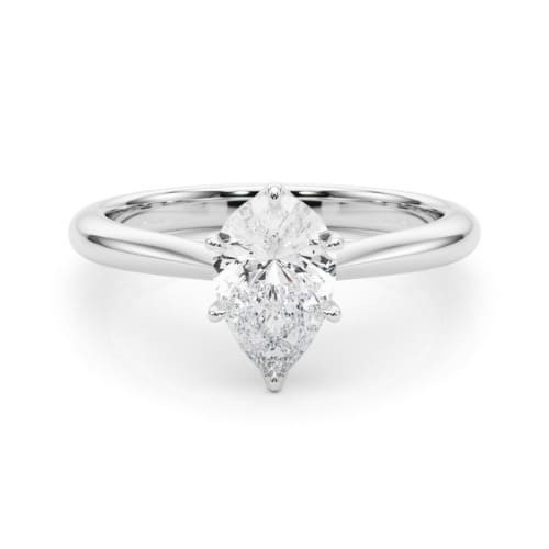 6 Prong Natural Diamond  Engagement Ring