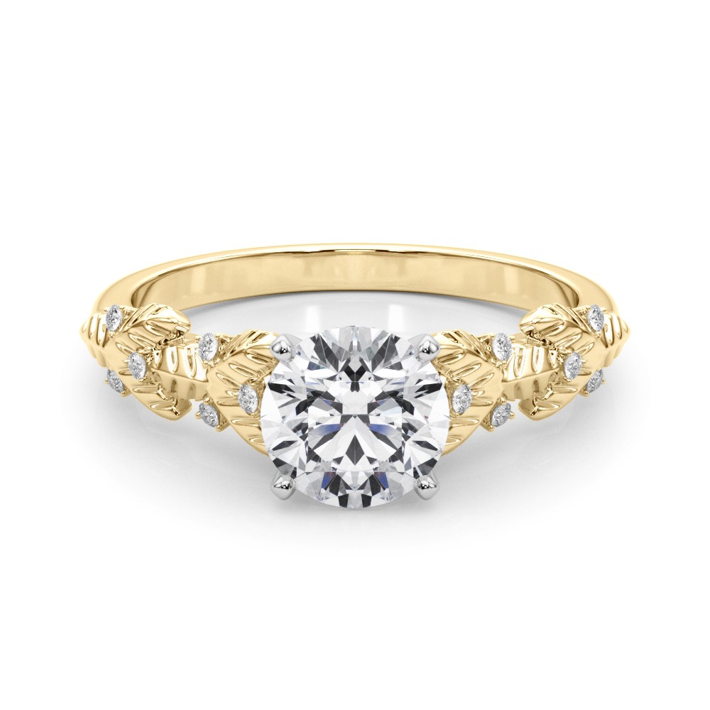 Praisalin Natural Diamond 4 Prong  Engagement Ring