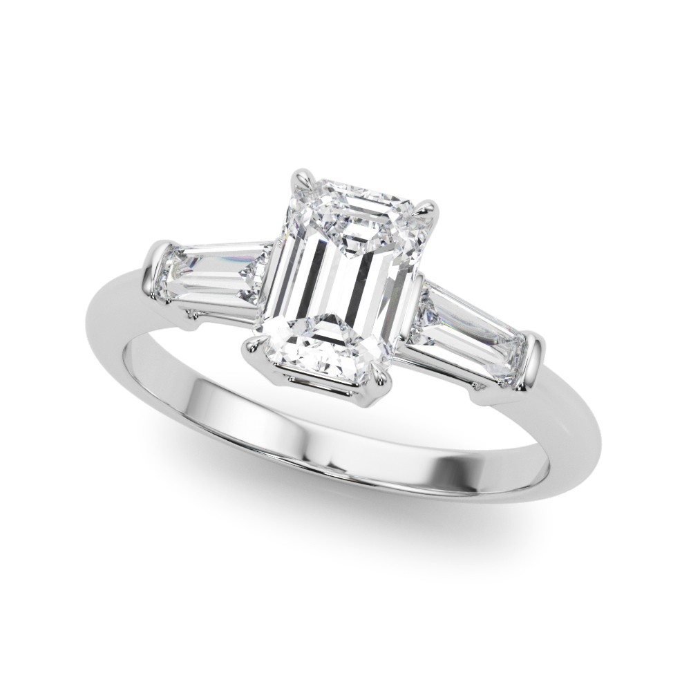 4 Prong Set Lab-Created Diamond  Engagement Ring