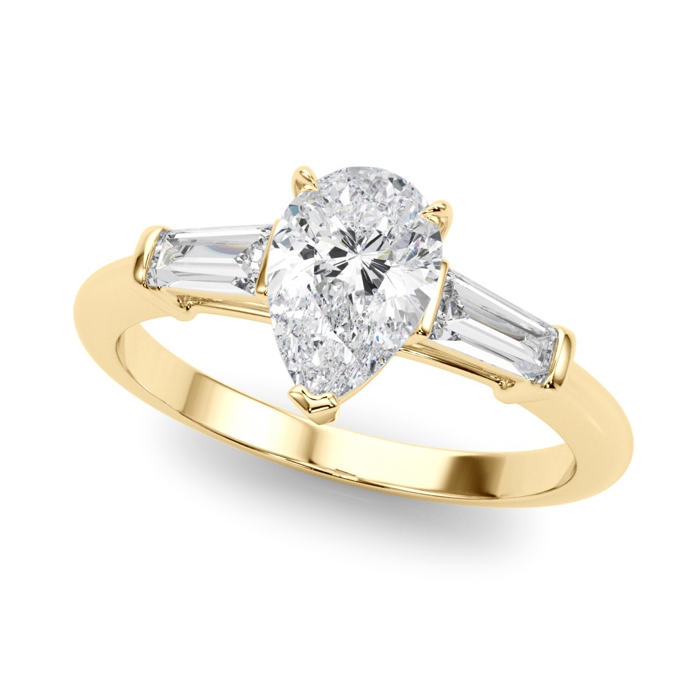 Prong Set Lab-Created Diamond  Engagement Ring