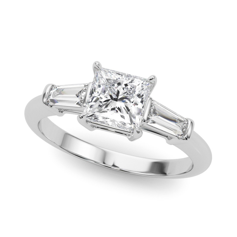 4 Prong Set Lab-Created Diamond  Engagement Ring