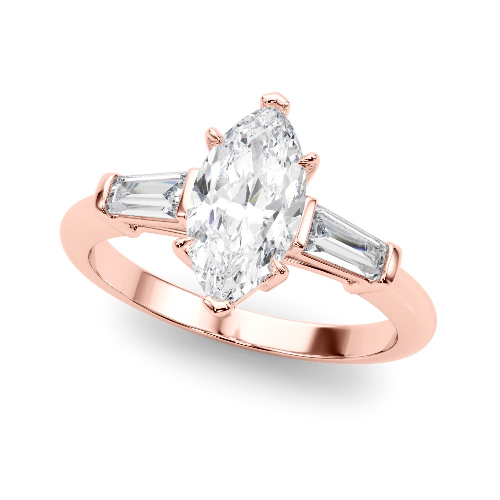 Prong Set Lab-Created Diamond  Engagement Ring