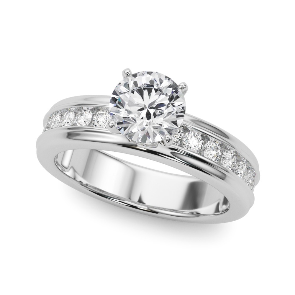 Zaila Lab-Created Diamond 4 Prong Setting  Engagement Ring