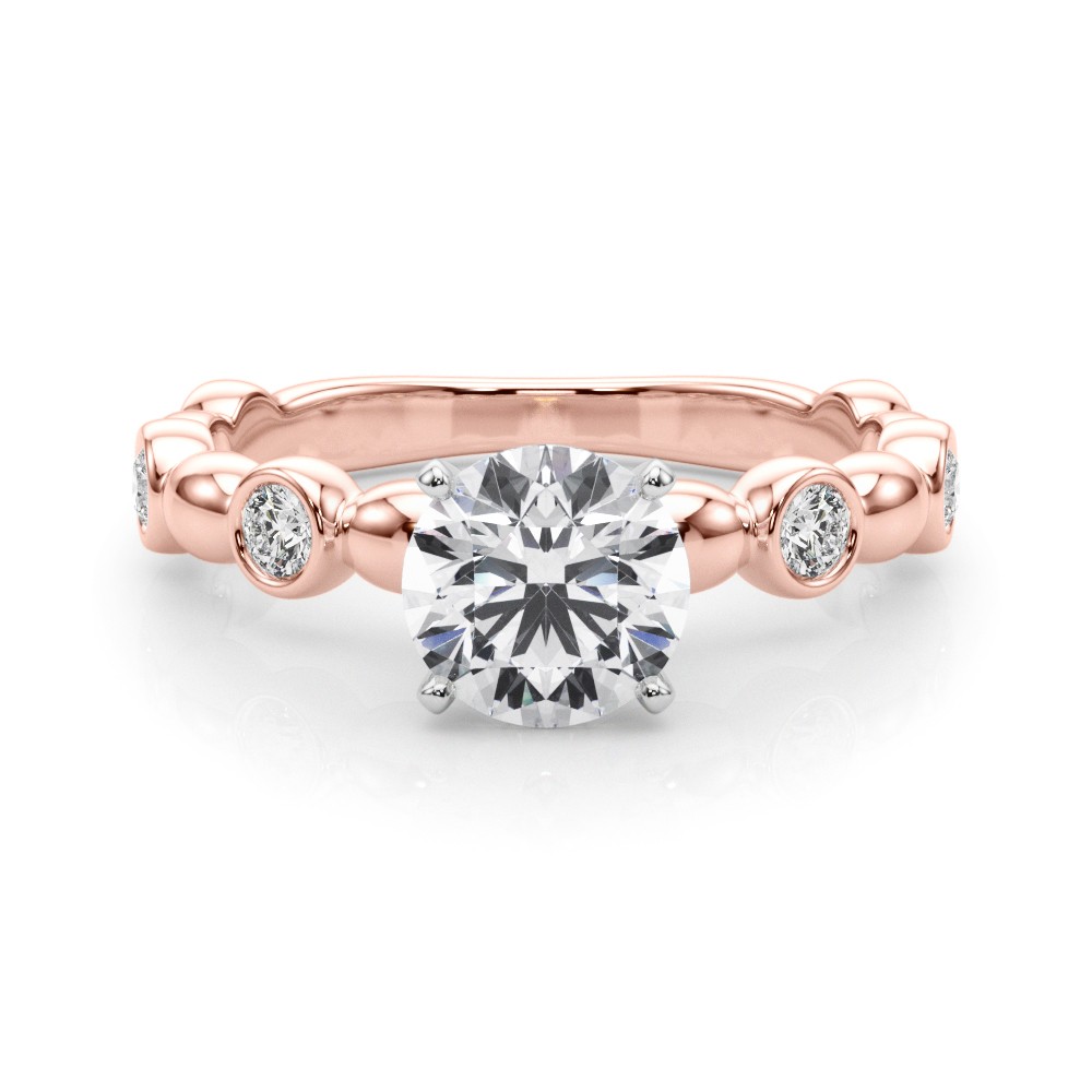 Esther Natural Diamond 4 Prong  Engagement Ring