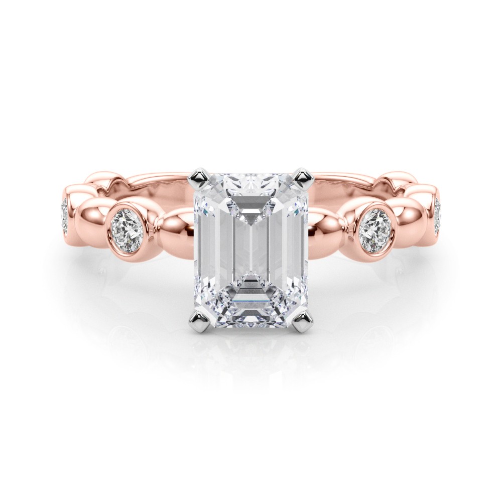 Esther Natural Diamond 4 Prong  Engagement Ring