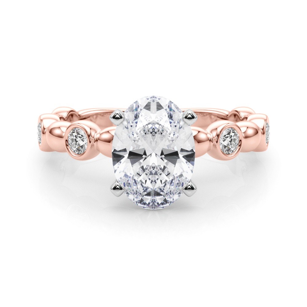 4 Prong Natural Diamond  Engagement Ring