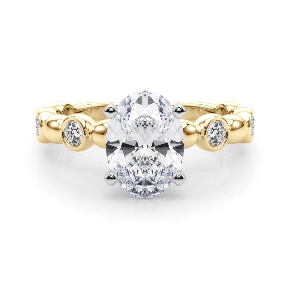 4 Prong Natural Diamond  Engagement Ring