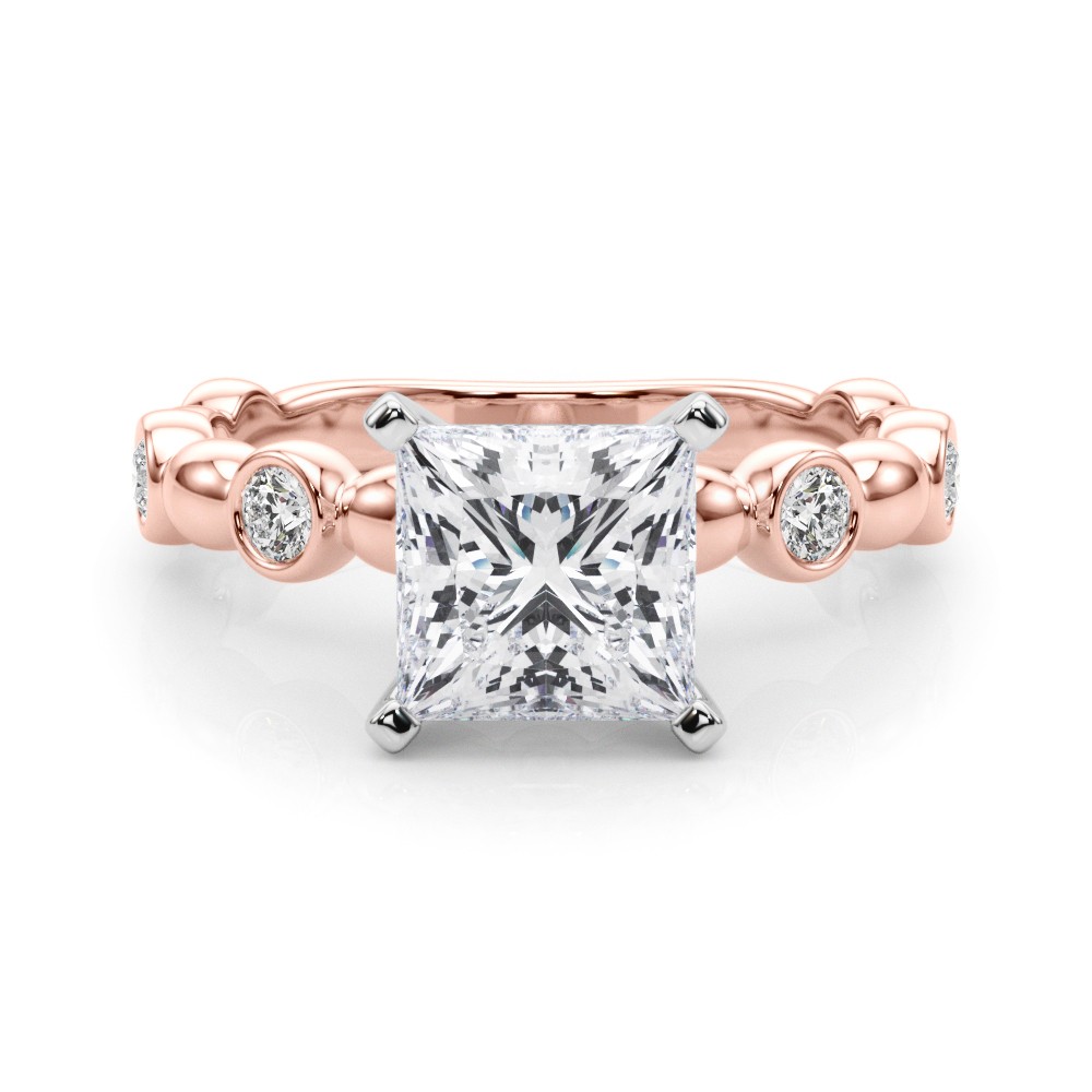 Esther Natural Diamond 4 Prong  Engagement Ring