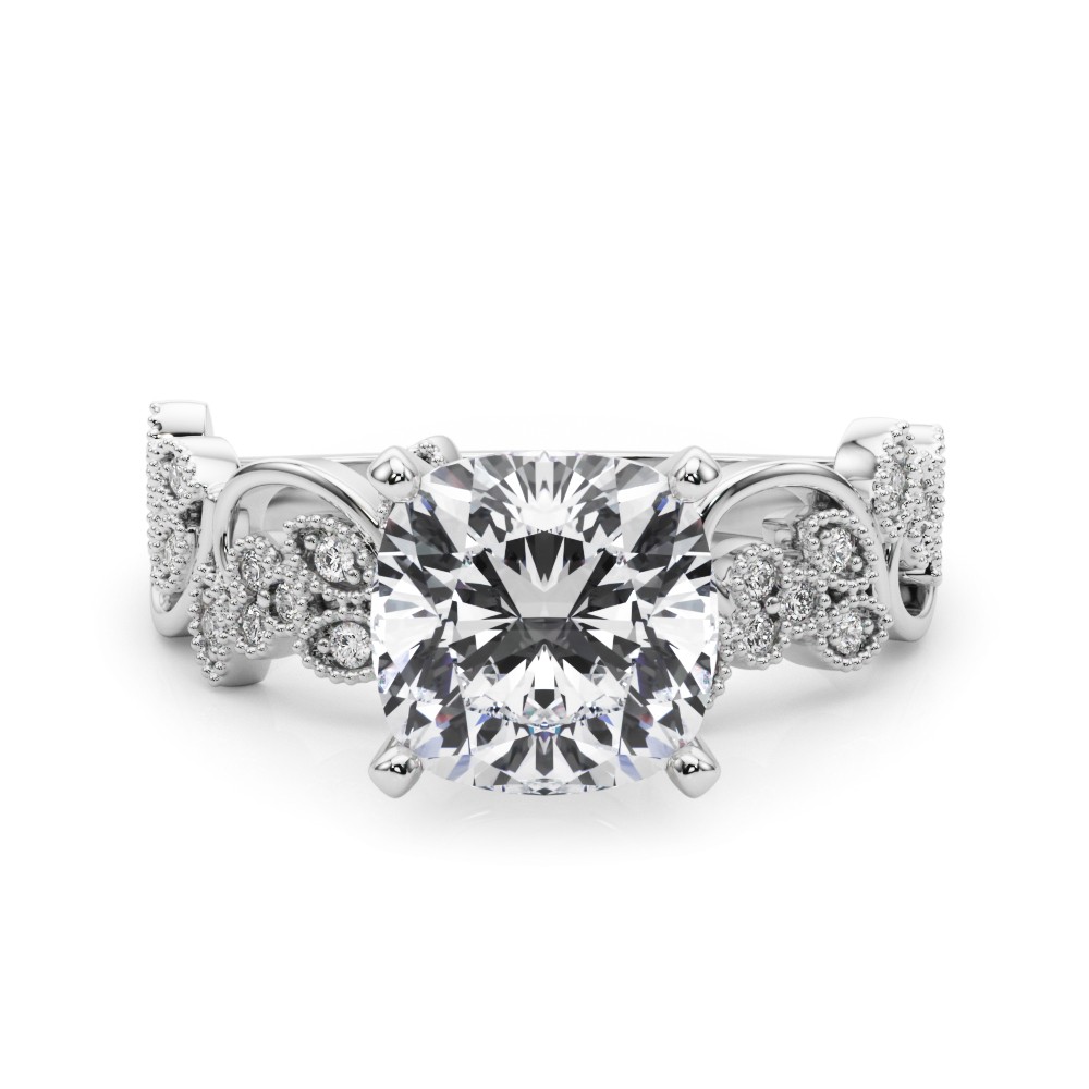 Zeonna Natural Diamond 4 Prong  Engagement Ring