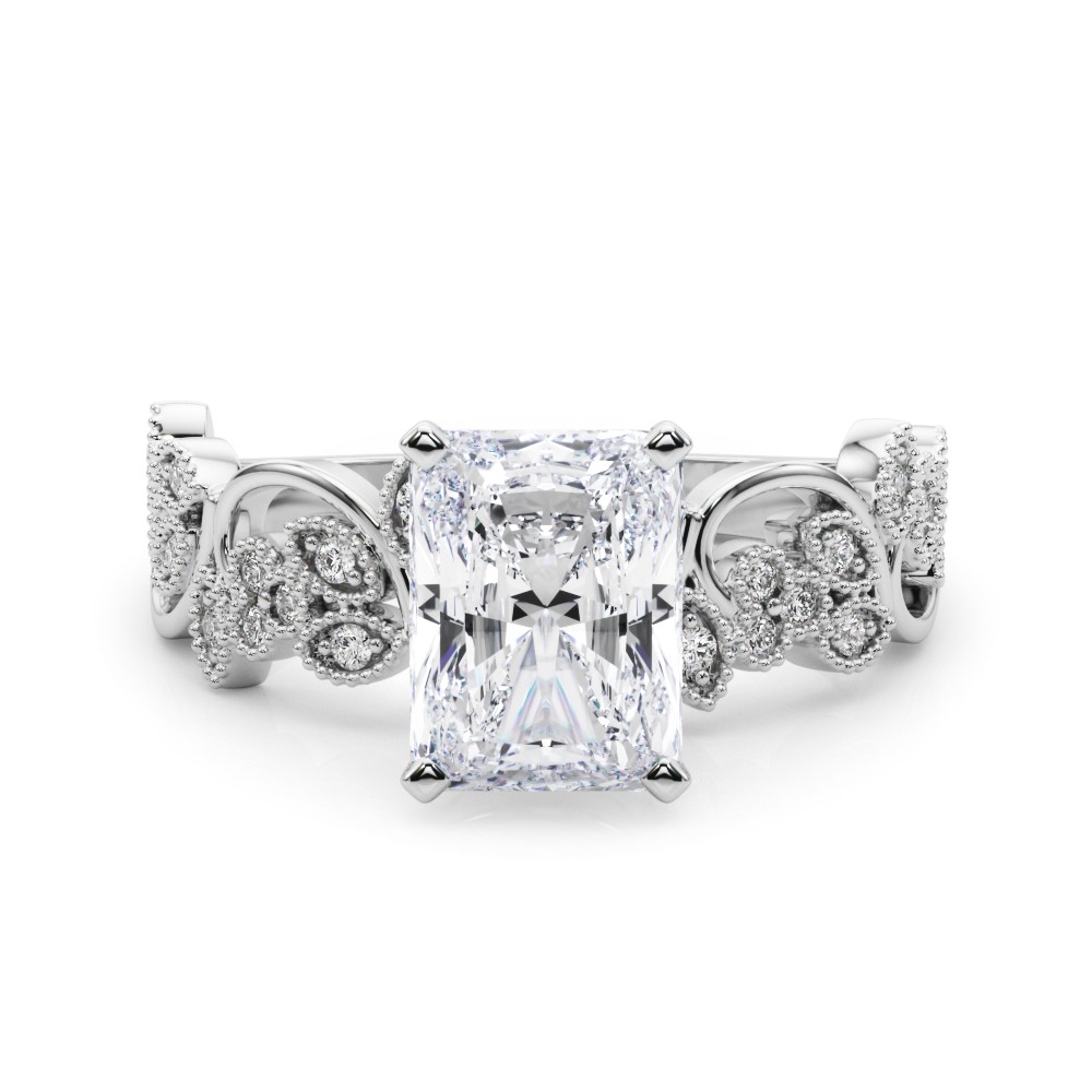 Zeonna Natural Diamond 6 Prong  Engagement Ring