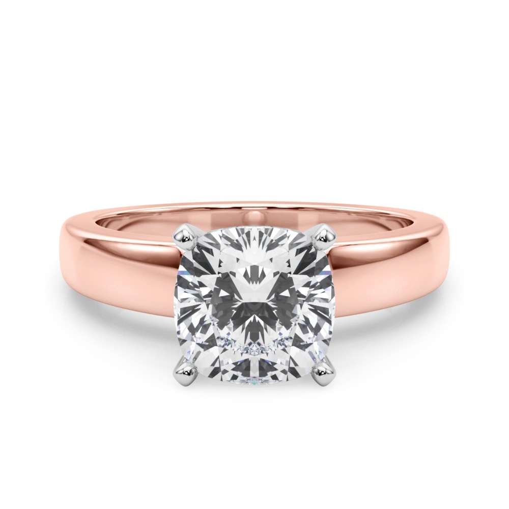 Claren Lab-Created 4 Prong  Diamond Ring