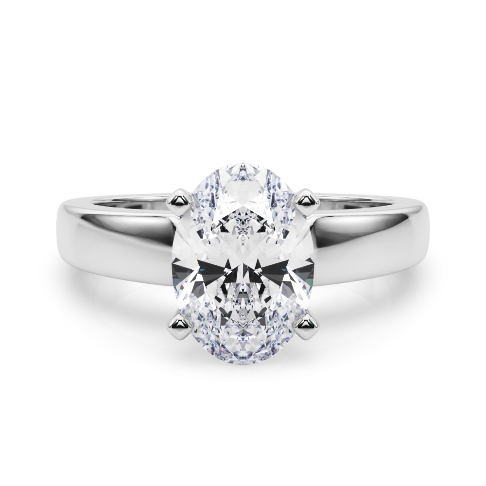 Claren Lab-Created 4 Prong  Diamond Ring