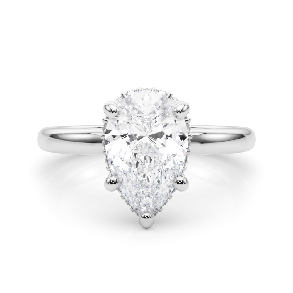 5 Prong Natural Diamond  Engagement Ring