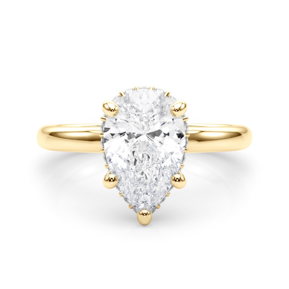 5 Prong Natural Diamond  Engagement Ring