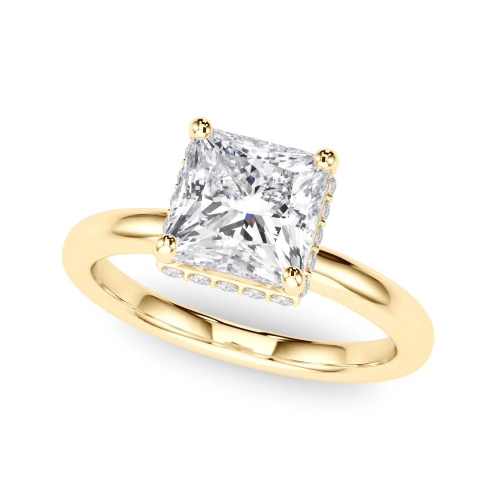 Yania Lab-Created Diamond 4 Prong Set  Engagement Ring