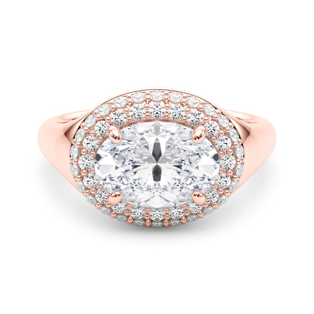 4 Prong Natural Diamond  Engagement Ring