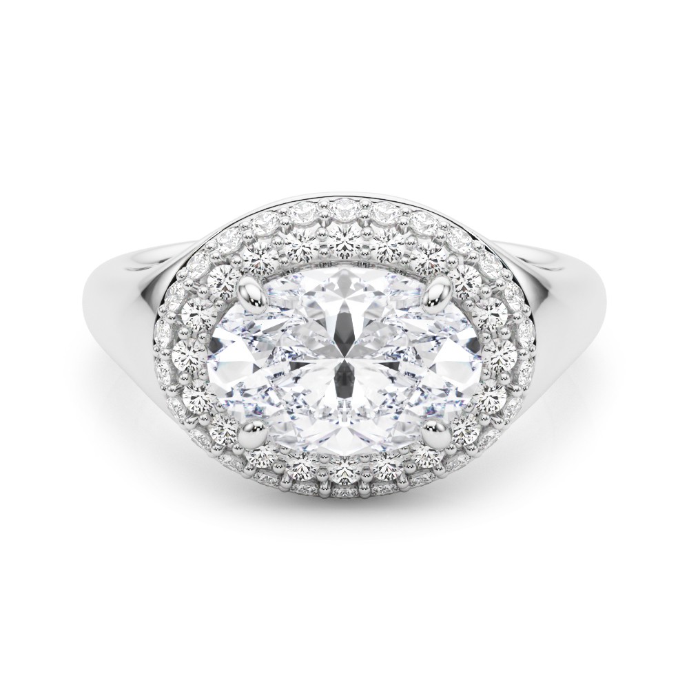 4 Prong Natural Diamond  Engagement Ring