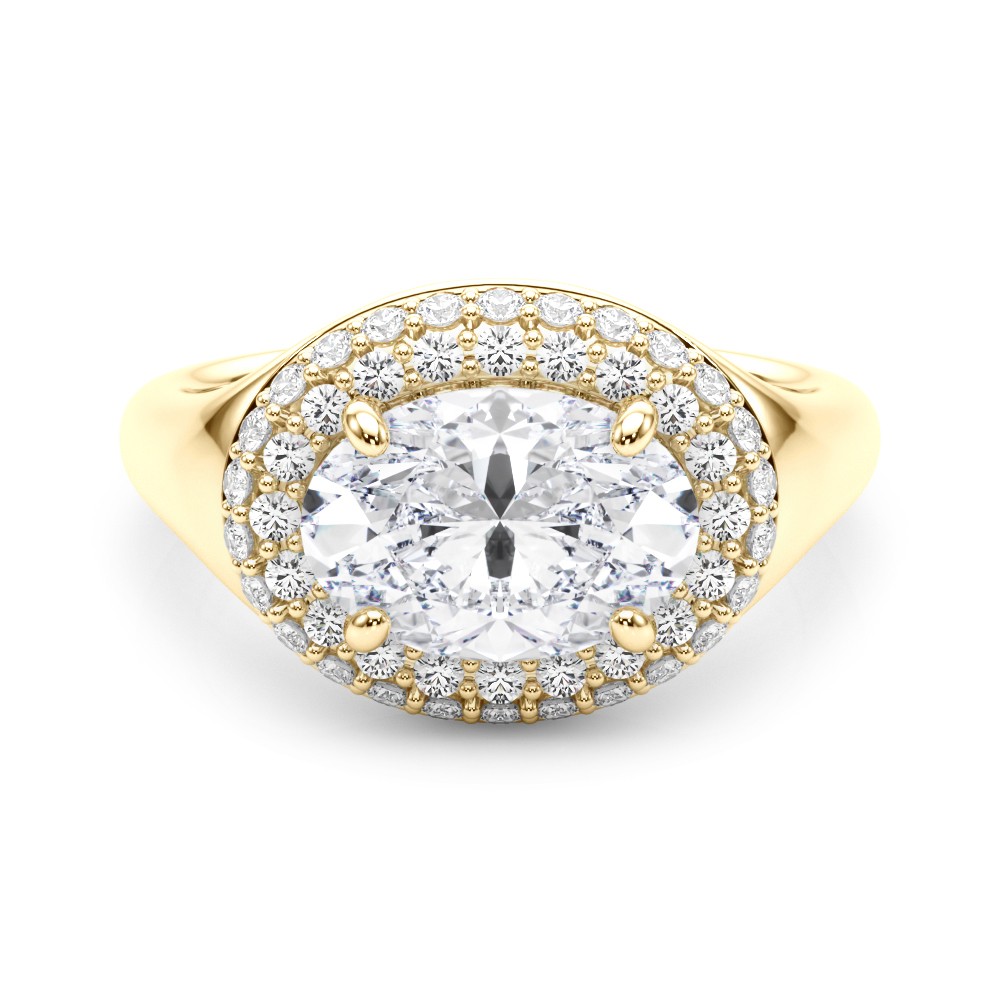 4 Prong Natural Diamond  Engagement Ring